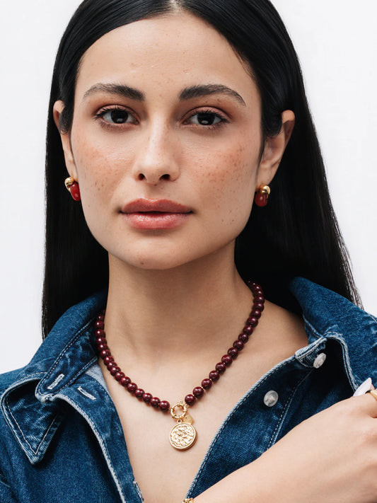 Collar Neckmess Carmela Red Flame
