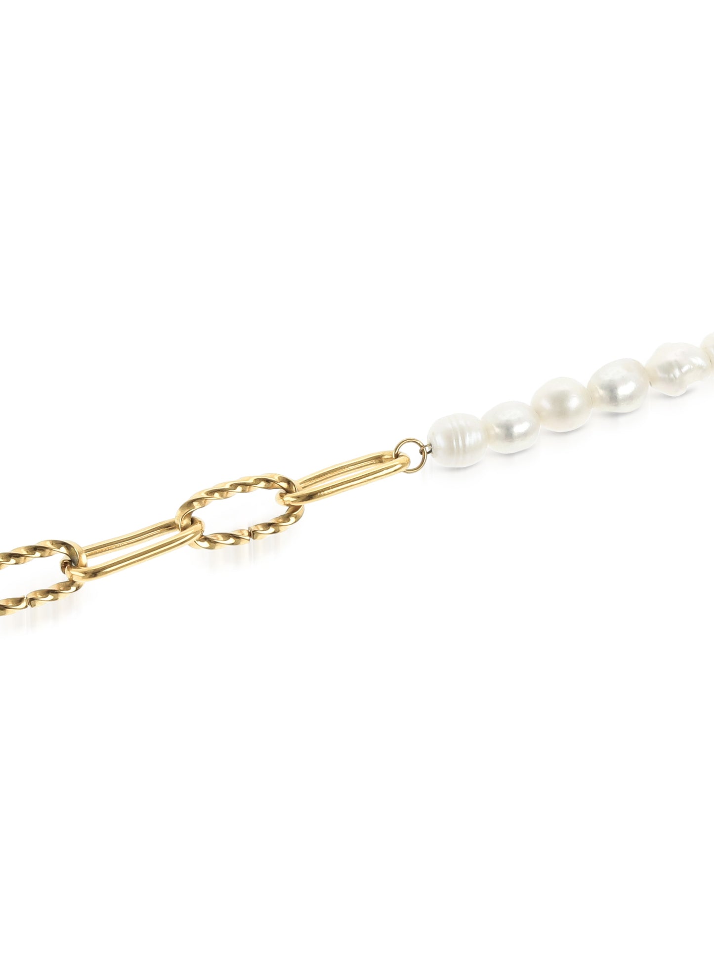 Collar Neckmess Pearly Gold