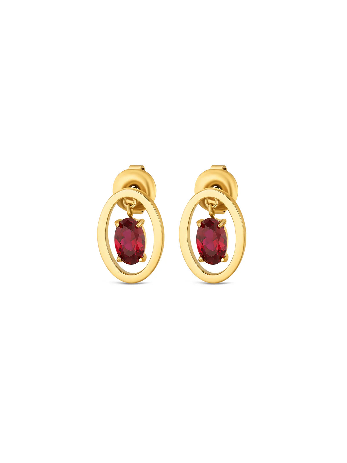 Set Collar y Aros Birthstone Julio
