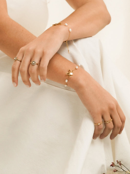 Anillo Ophelia Pearl Gold 5