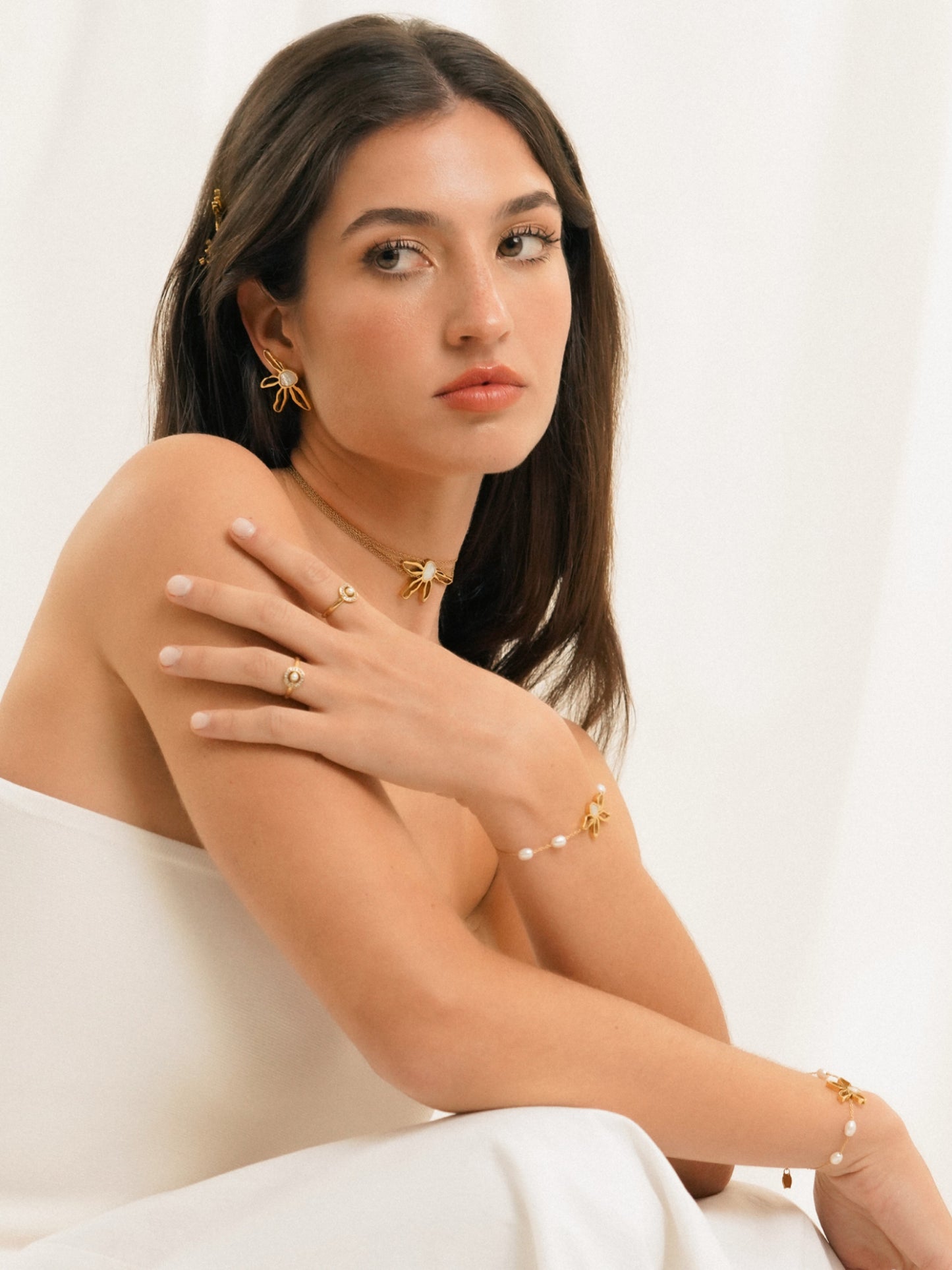 Anillo Ophelia Pearl Gold 5