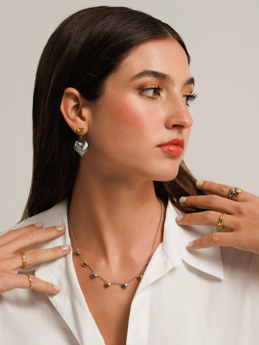 Aros Crazy Heart Bicolor