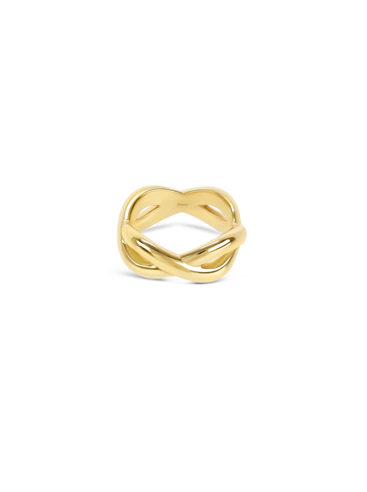 Anillo Infinity Crossed Gold