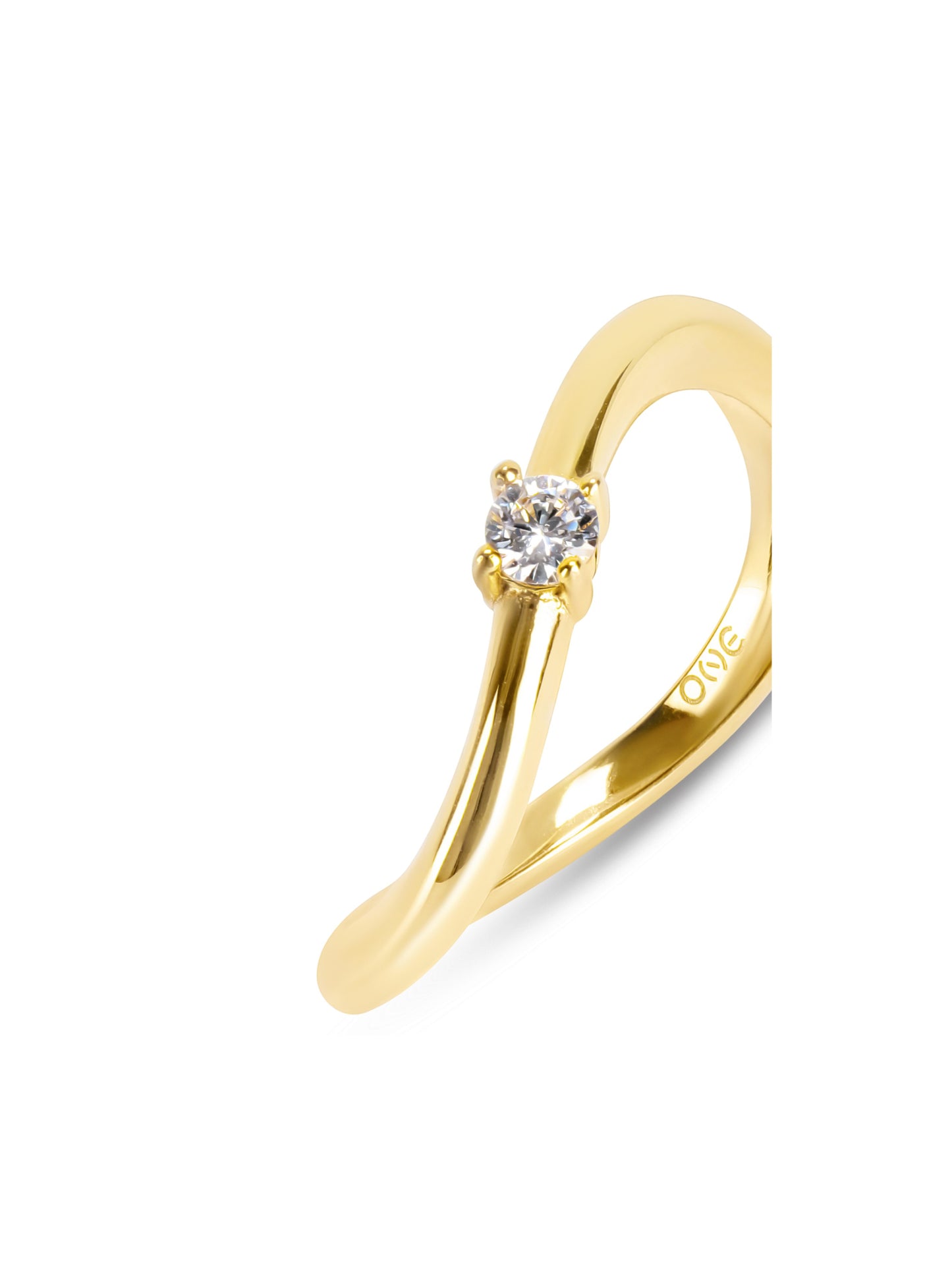 Anillo Infinity Solitaire Gold