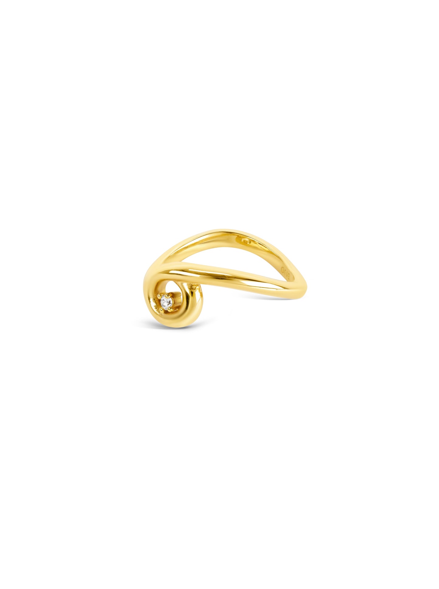 Anillo Infinity Twisted Gold