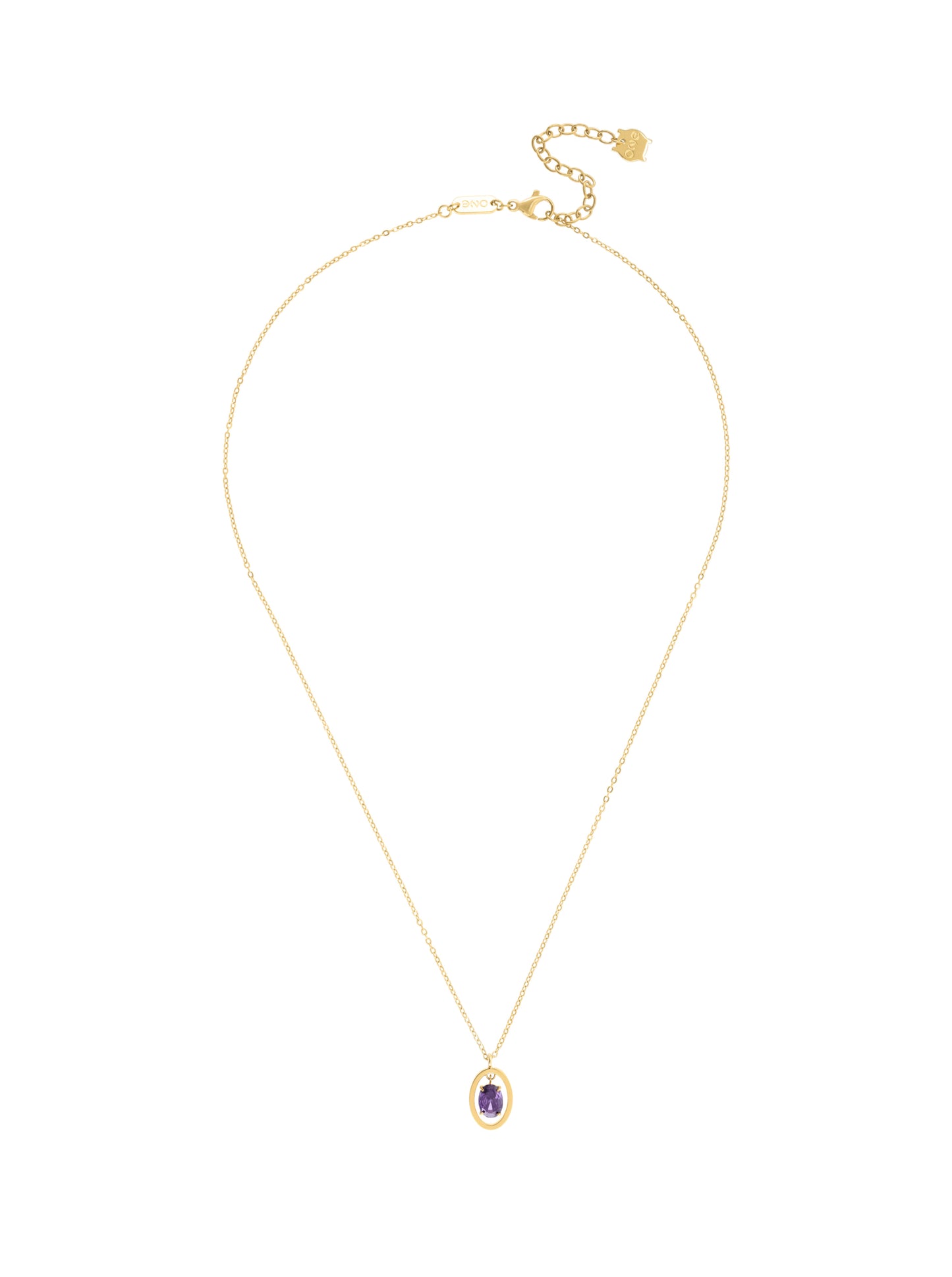 Collar Birthstone Febrero - Sabiduría