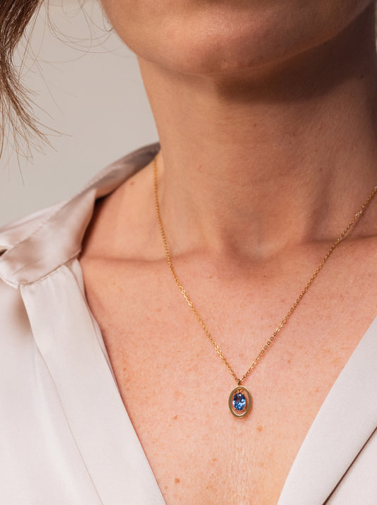 Collar Birthstone Septiembre - Prosperidad