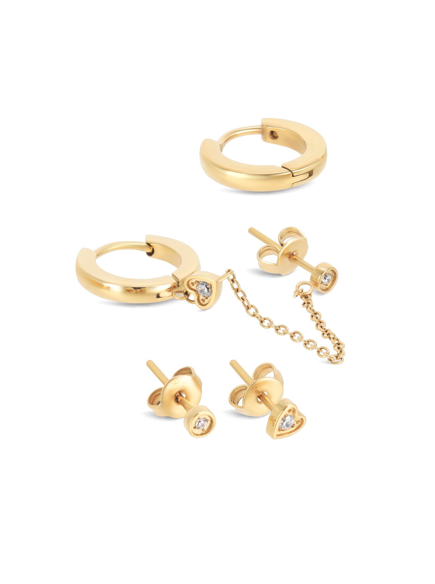 Set de Pendientes Golden Harmony