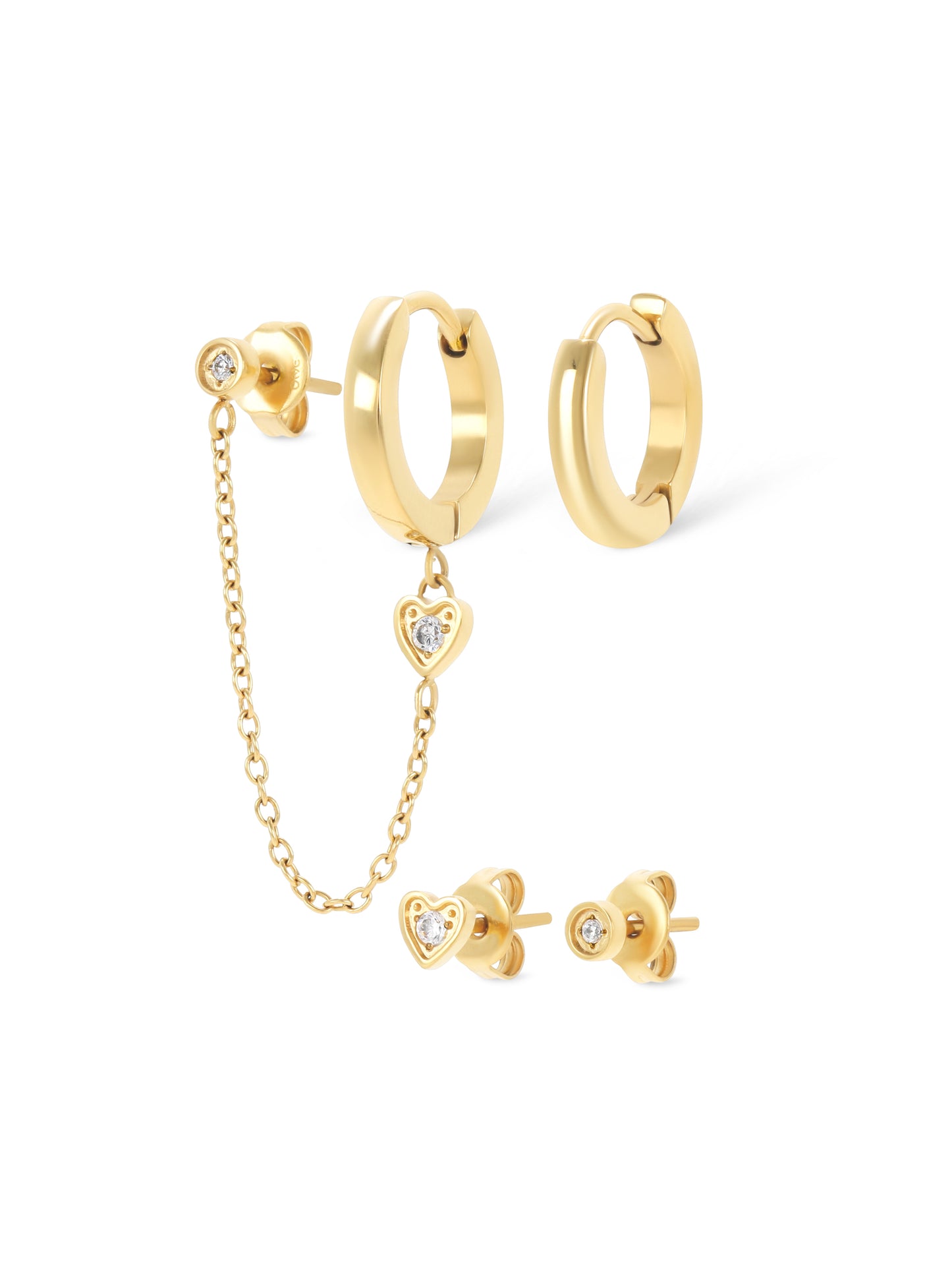 Set de Pendientes Golden Harmony