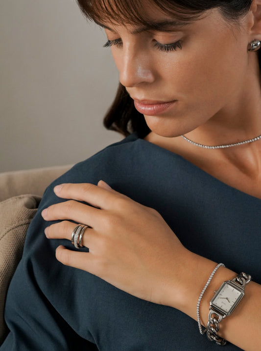 Anillo Silver Frost Crystal