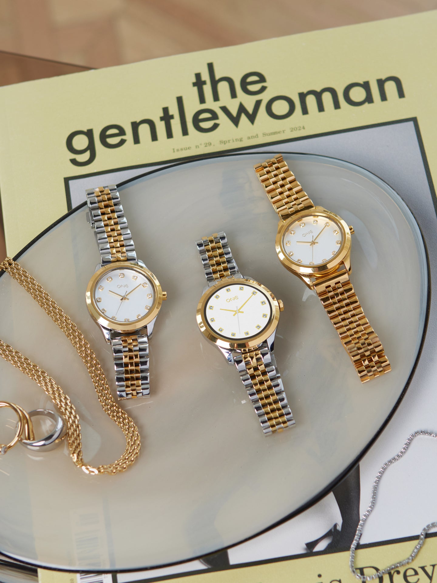 Reloj ONE Twin Gold