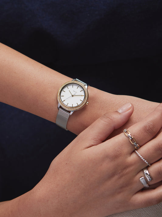 Reloj ONE Twin Spark Gold & Silver