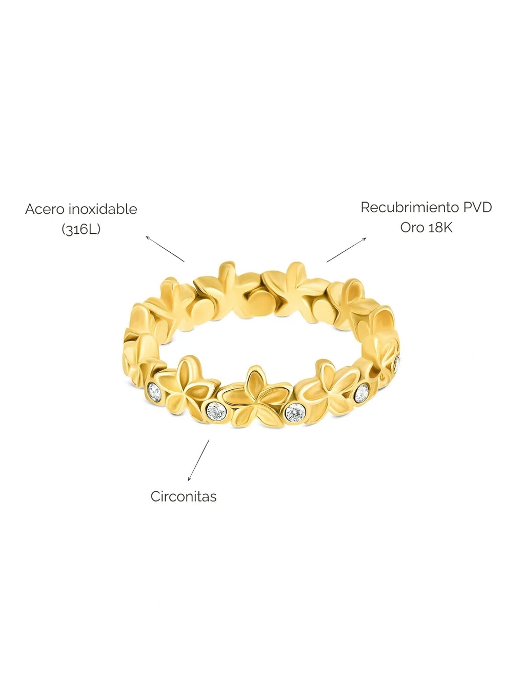 Anillo Fleur Gold