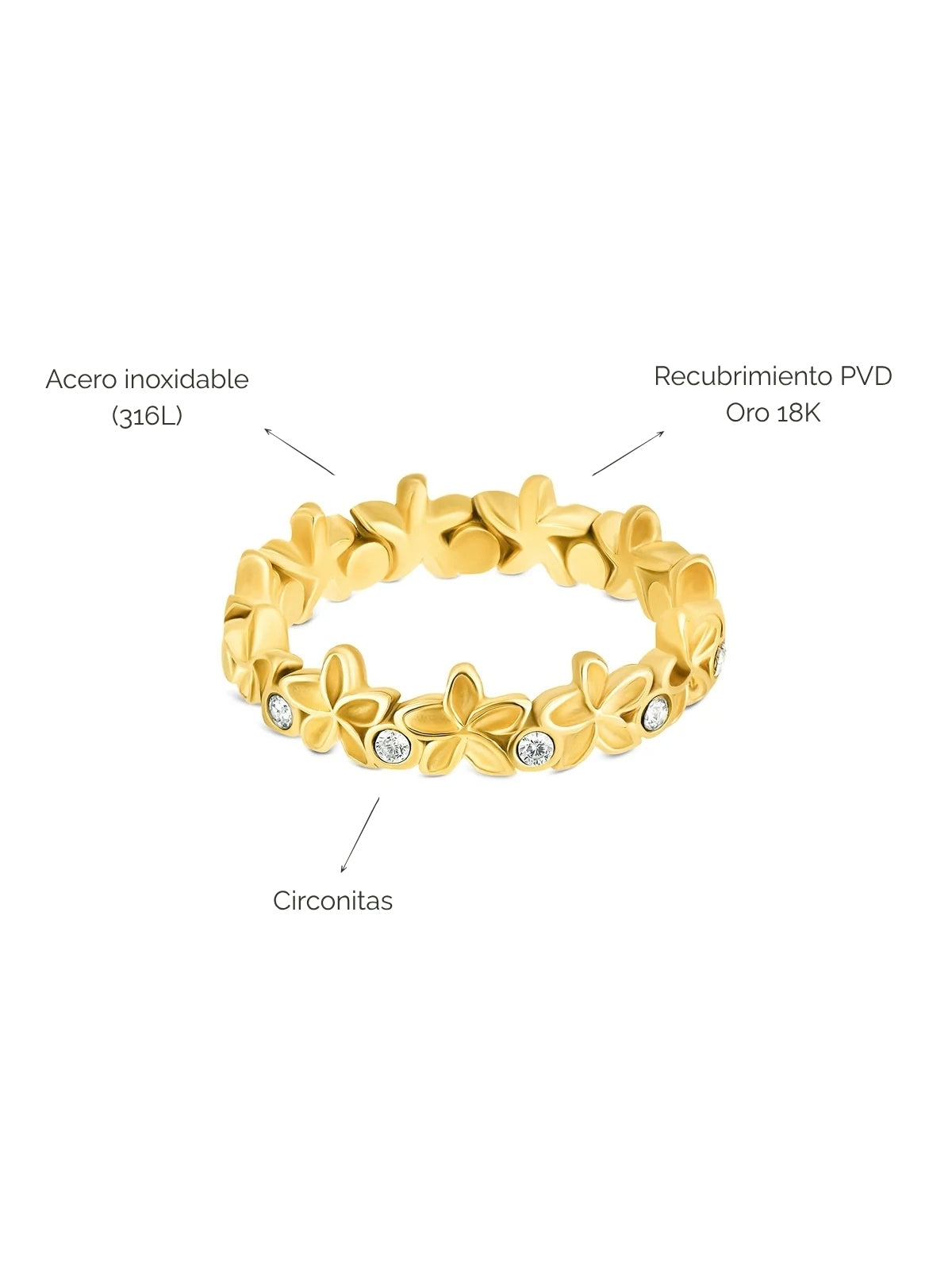 Anillo Fleur Gold