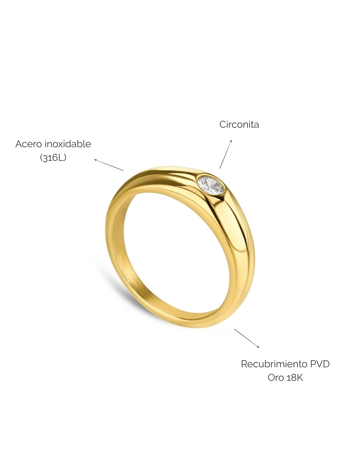 Anillo London 55 Gold