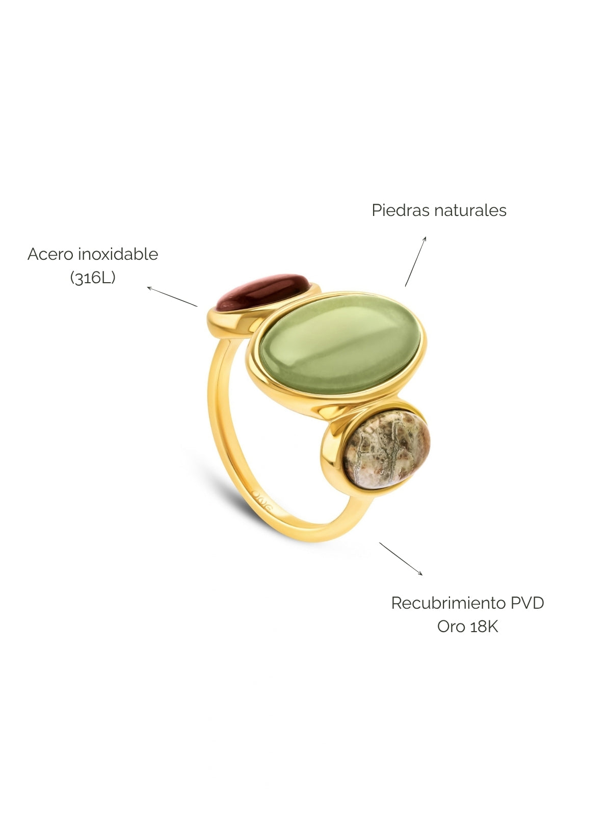 Anillo Precious Triple