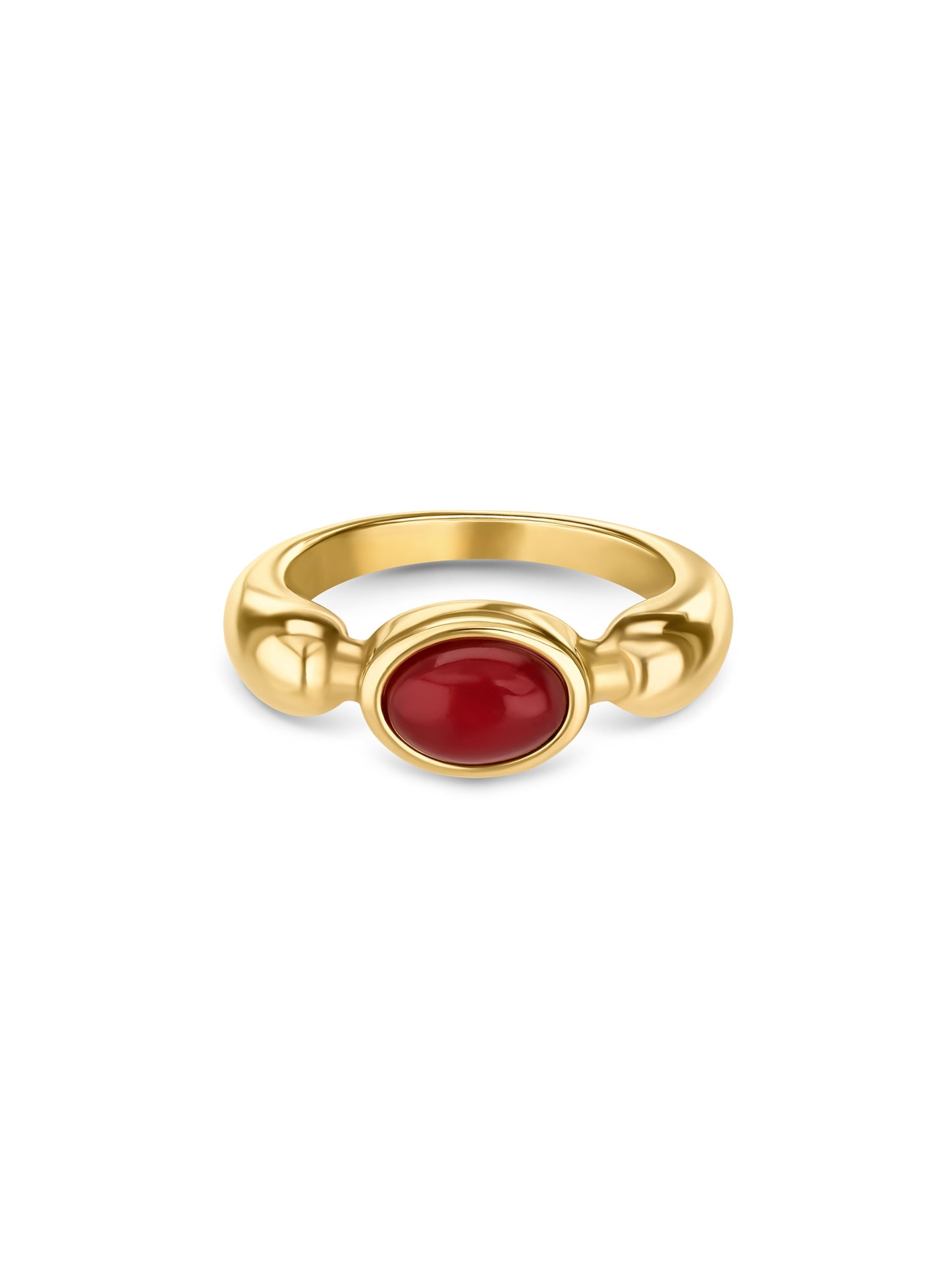 Anillo Red Flame Gold