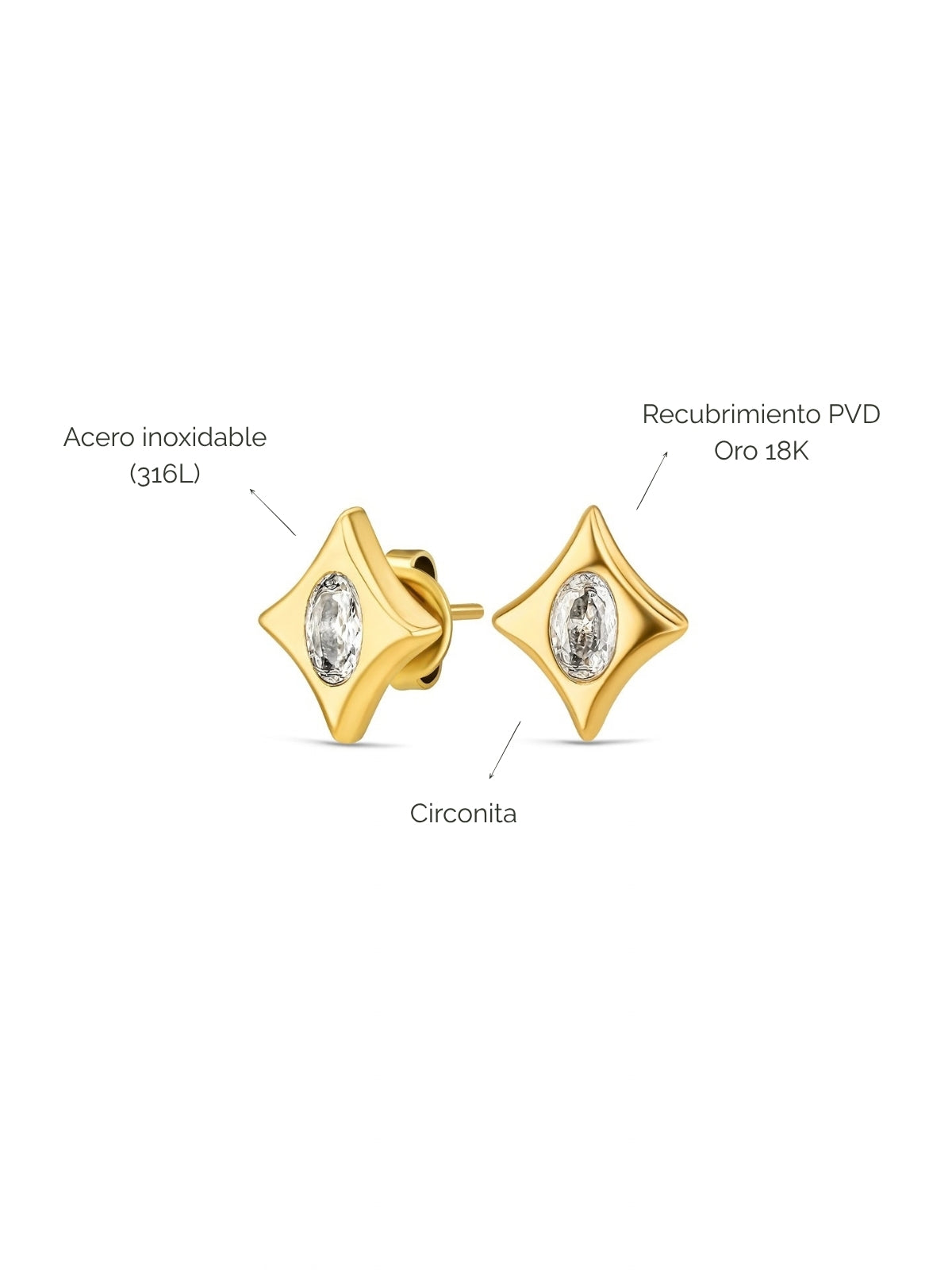 Aros Elena Tiny Divine Gold
