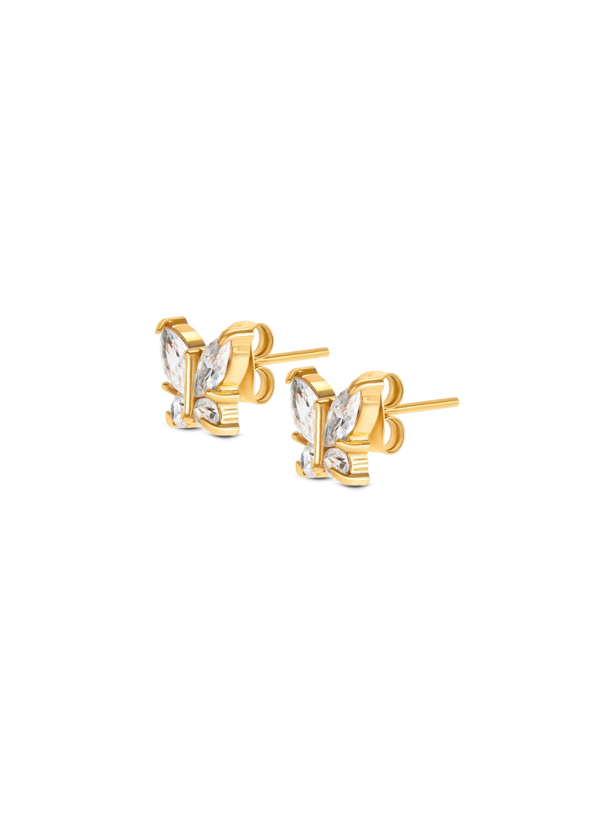 Aros Butterfly Crystal Gold