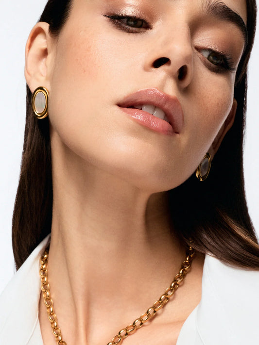 Aros Flirt Oval Moon Gold