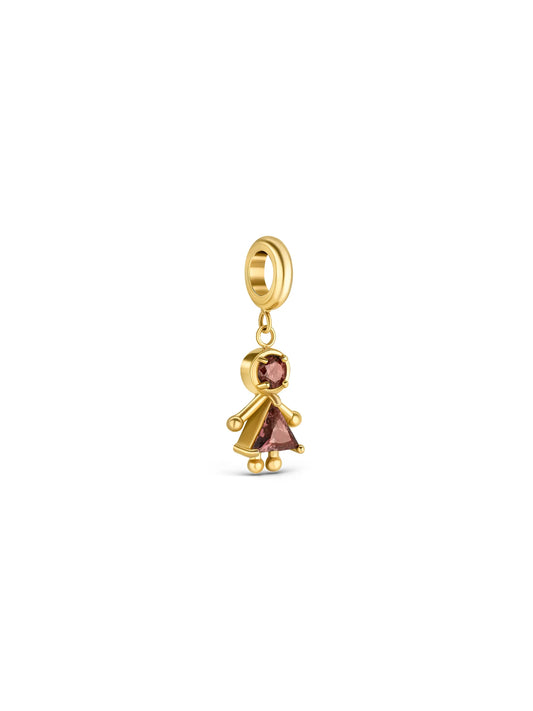 Charm Energy Berry Girl Crystal Gold