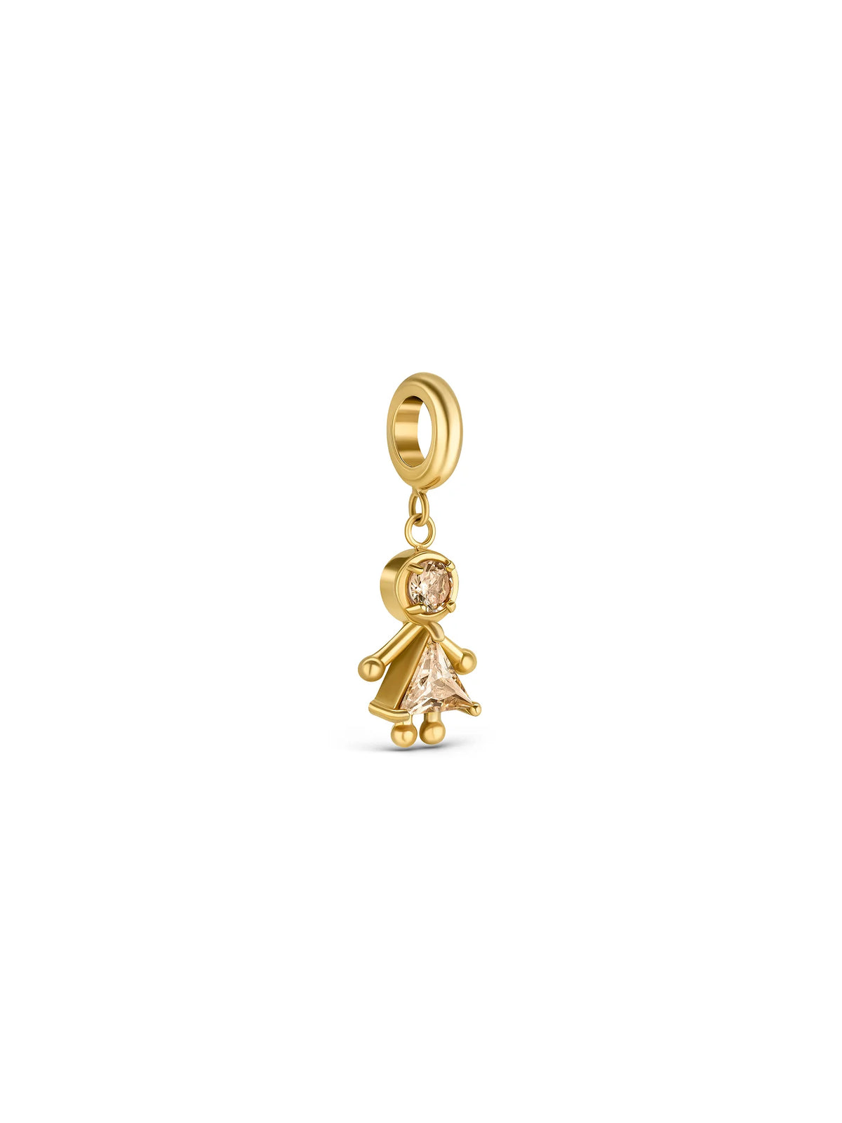 Charm Energy Blush Girl Crystal Gold
