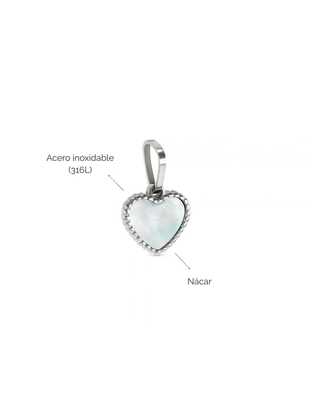 Charm Energy Pure Heart Silver