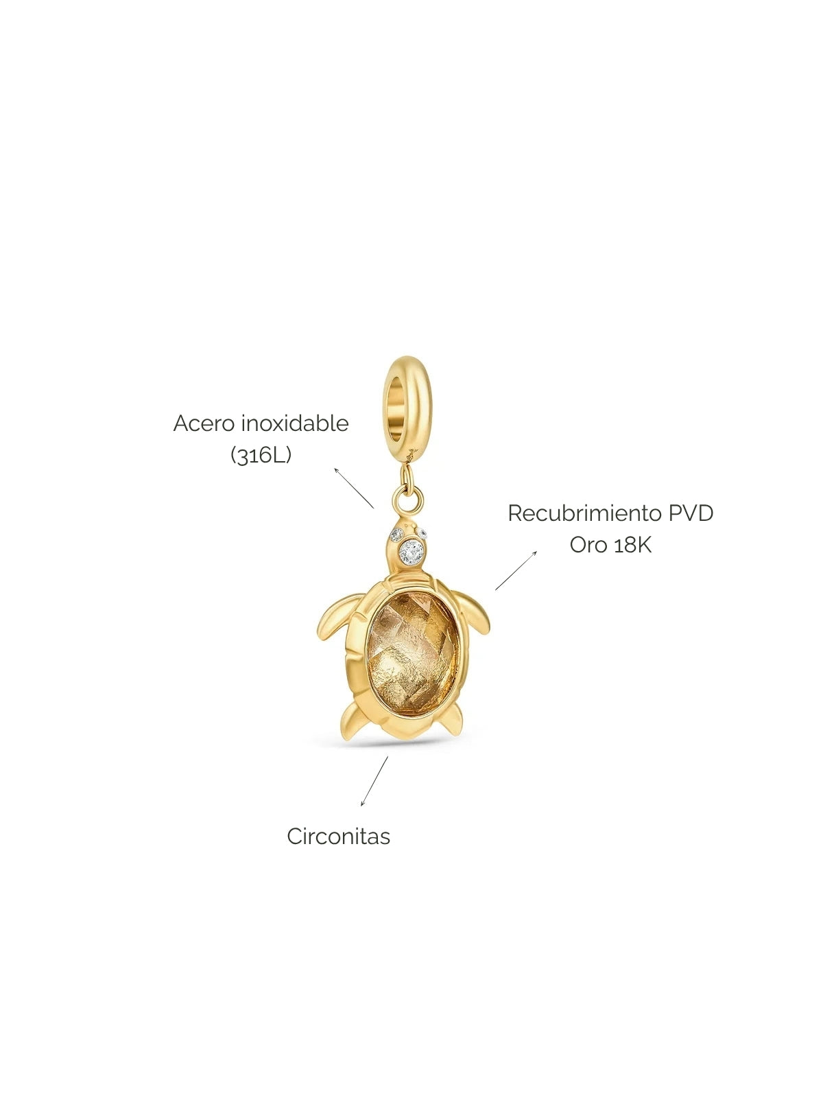 Charm Energy Sea Turtle Gold