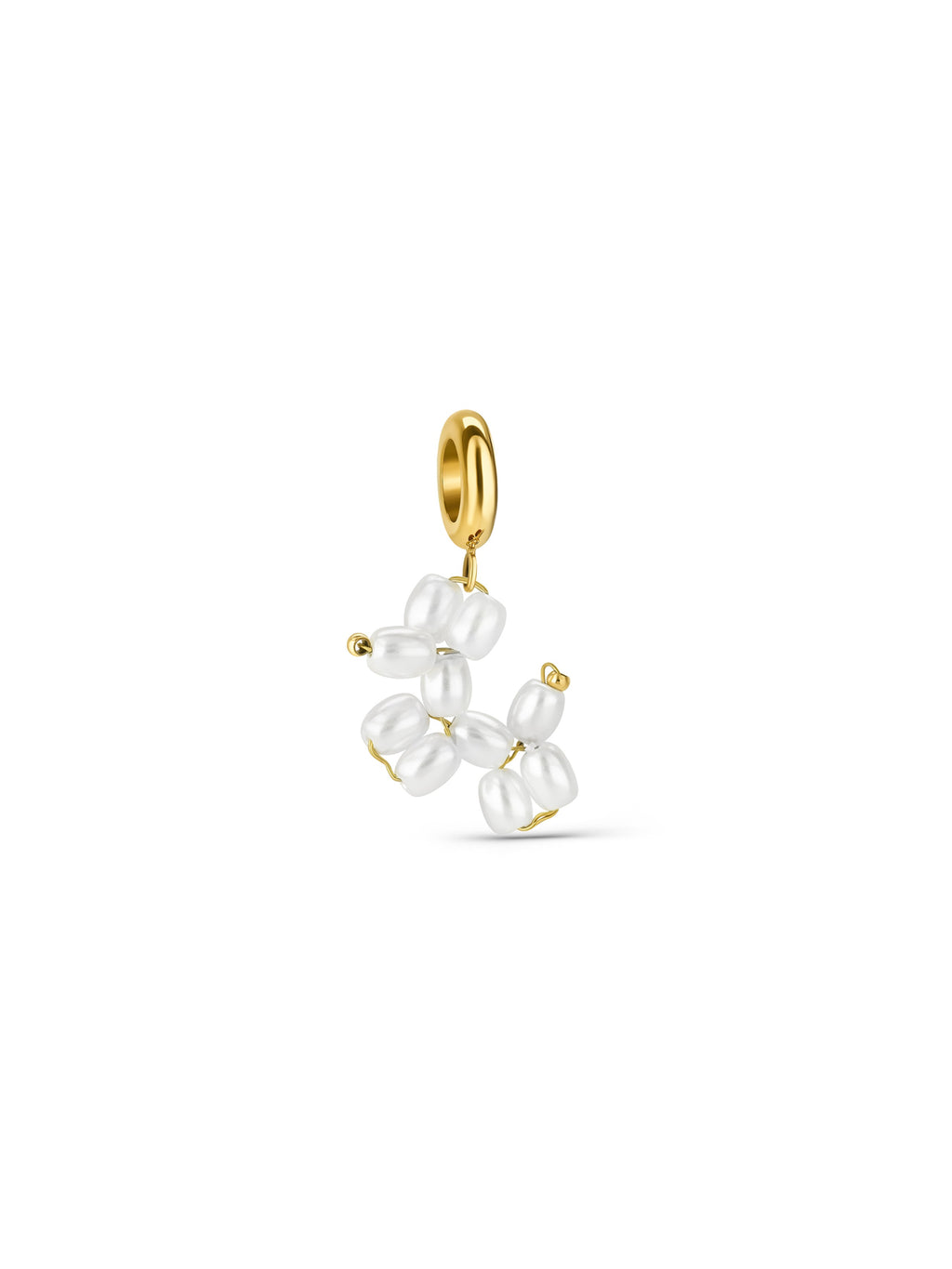 Charm Energy Pearl Dog Gold