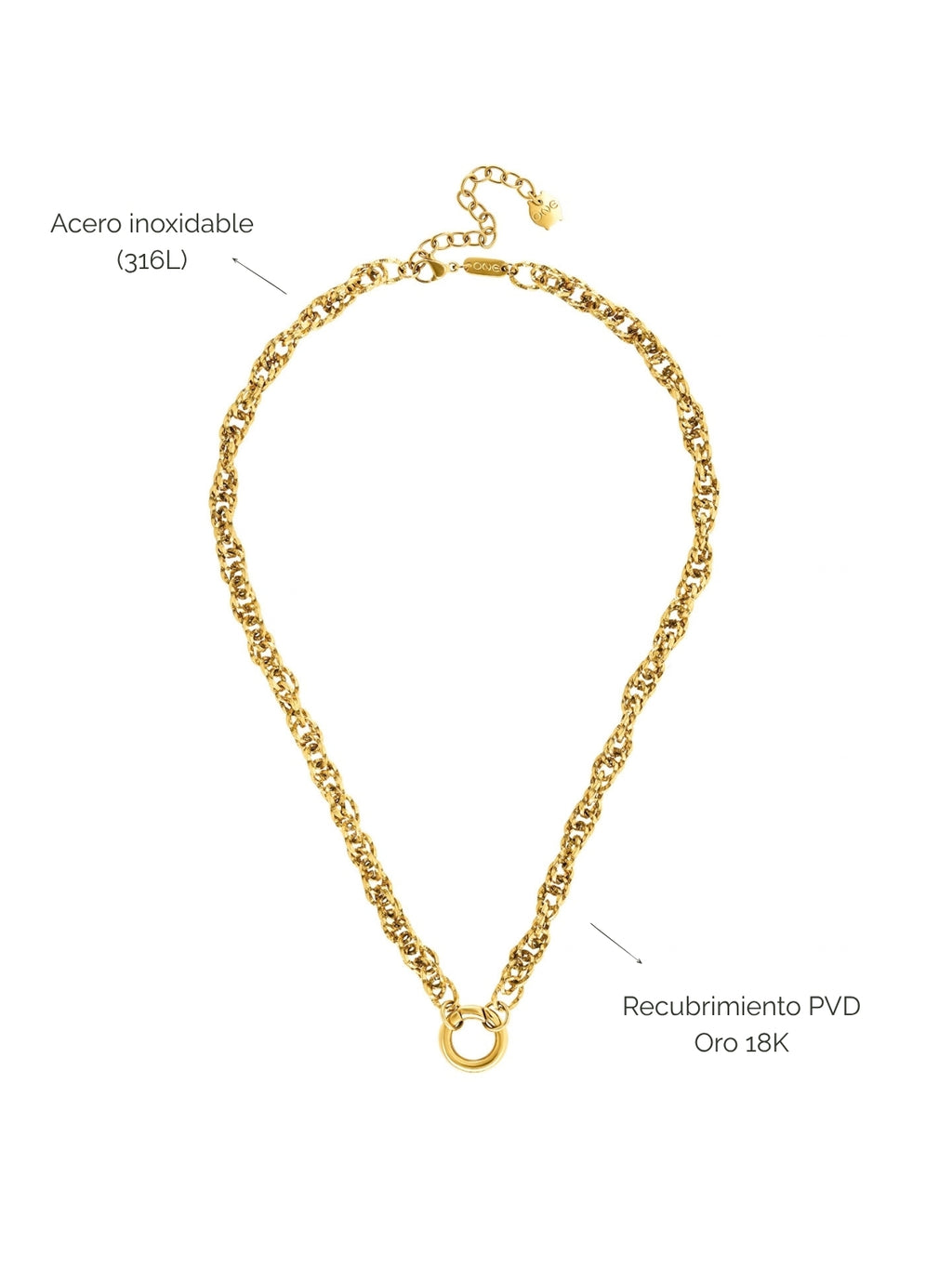 Collar Energy Master Union Double Gold