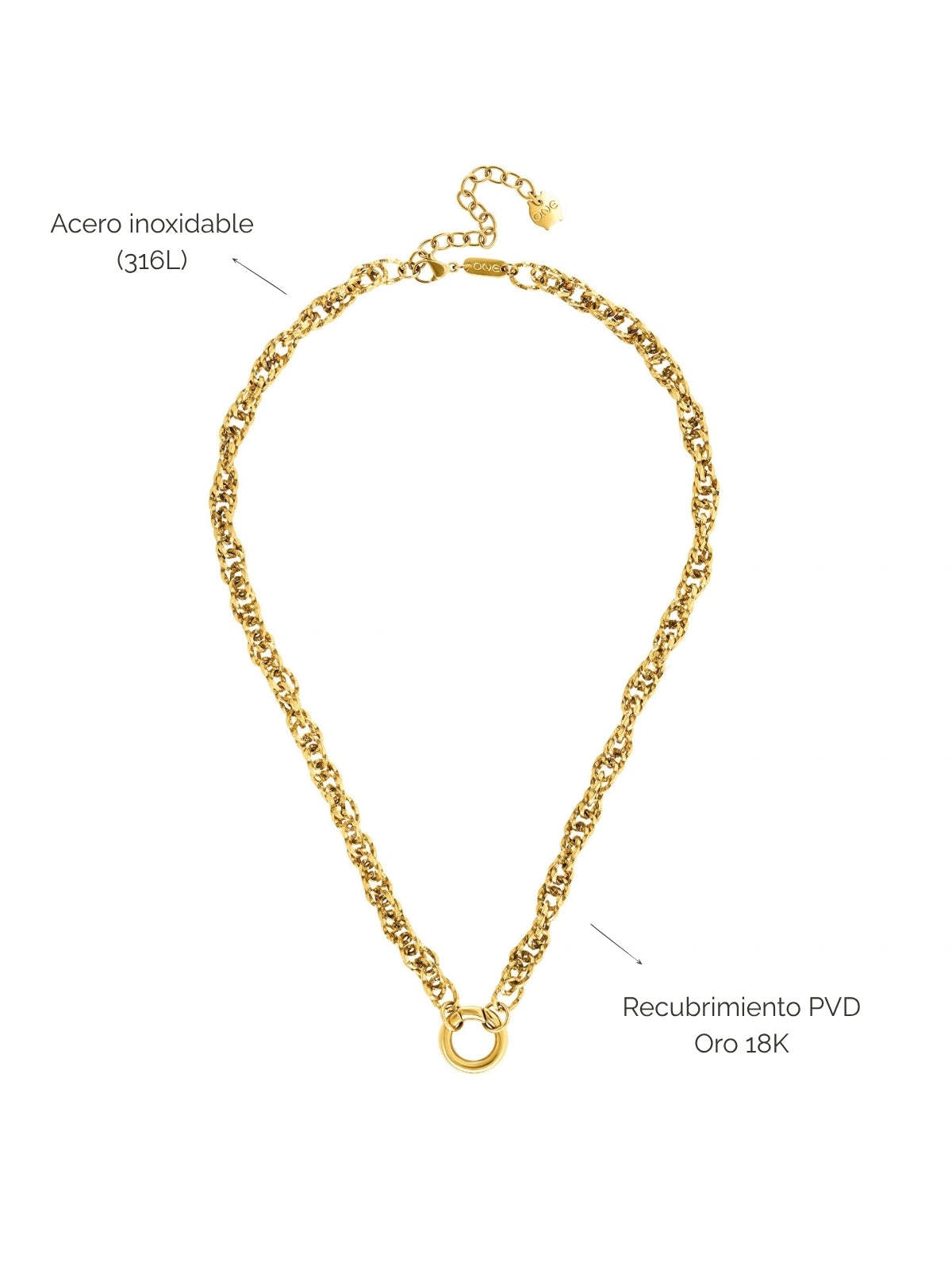 Collar Energy Master Union Double Gold