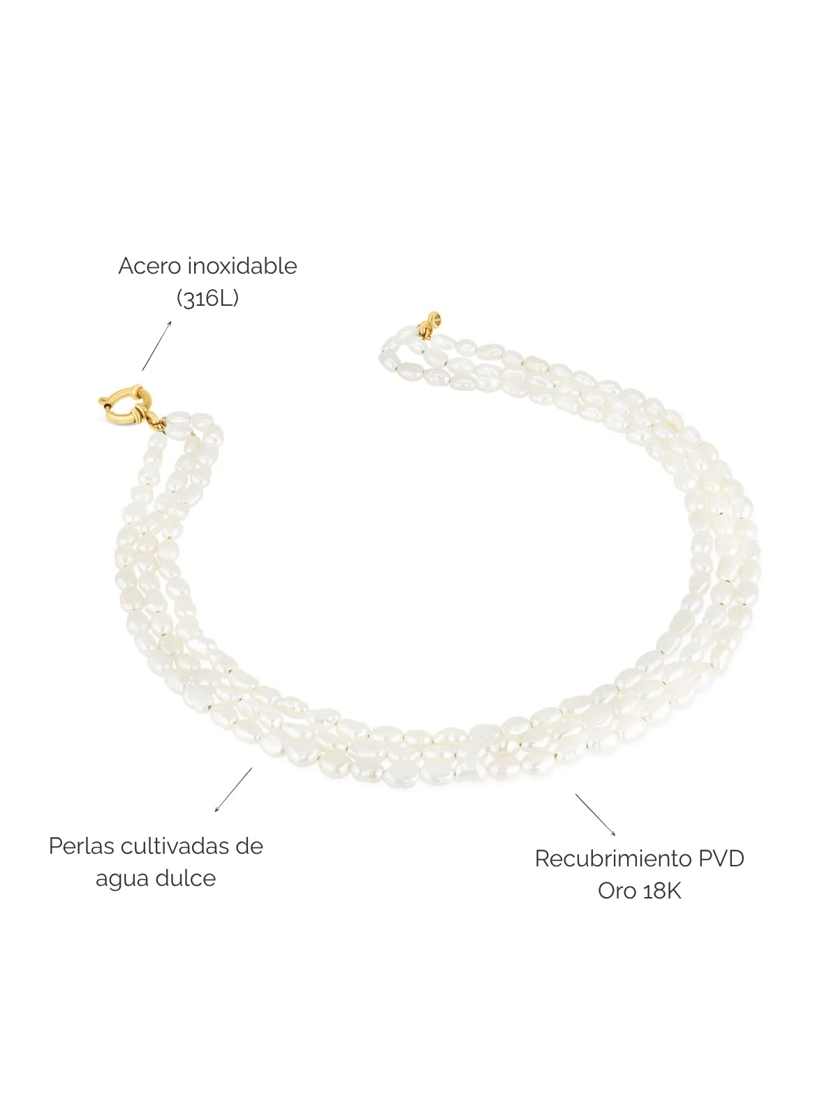 Collar Margot Pearl Gold