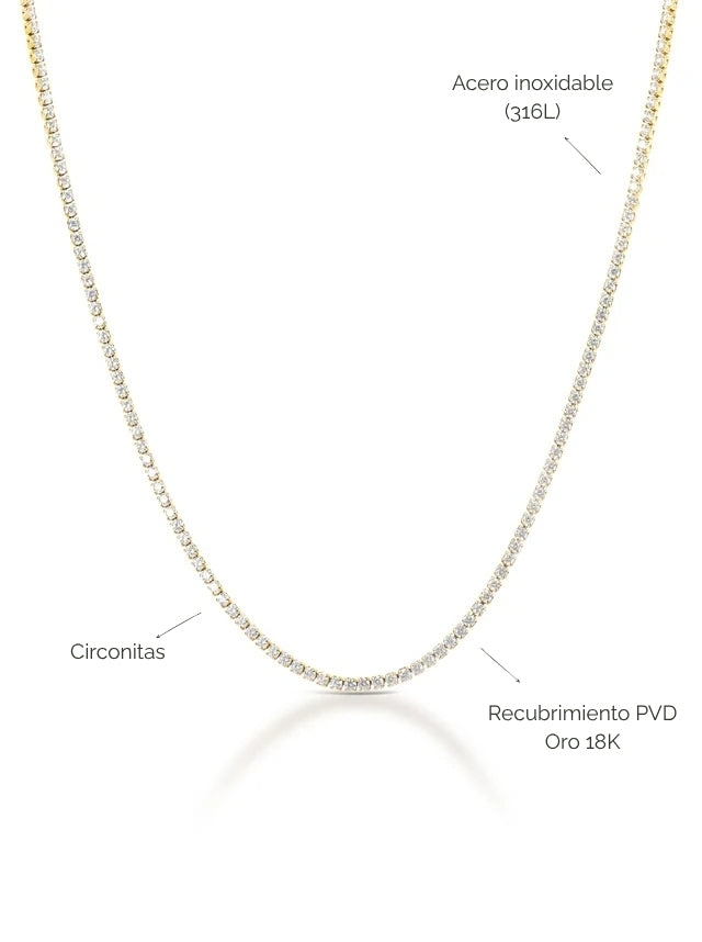 Collar Neckmess Aurelle Gold