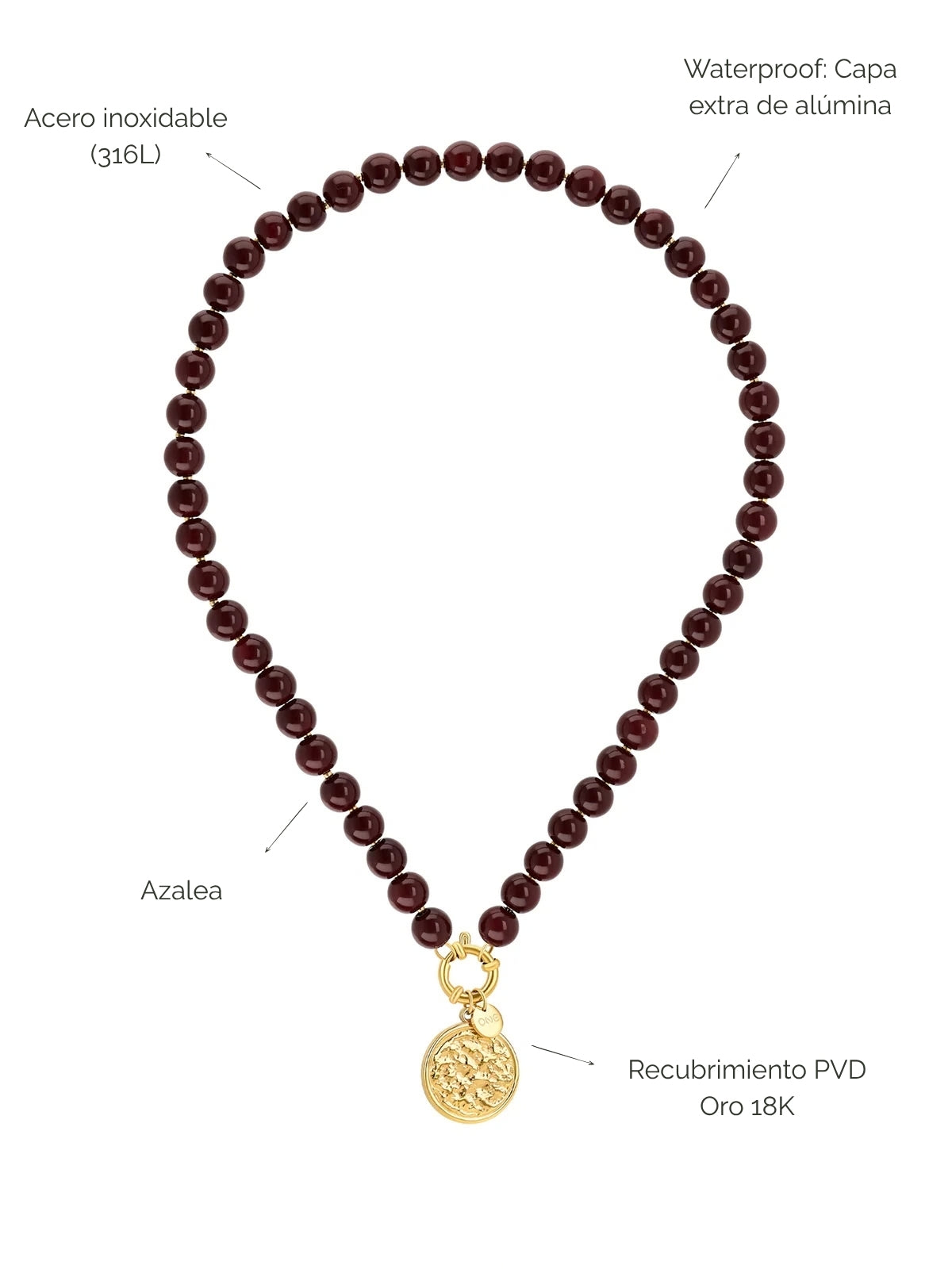 Collar Neckmess Carmela Red Flame