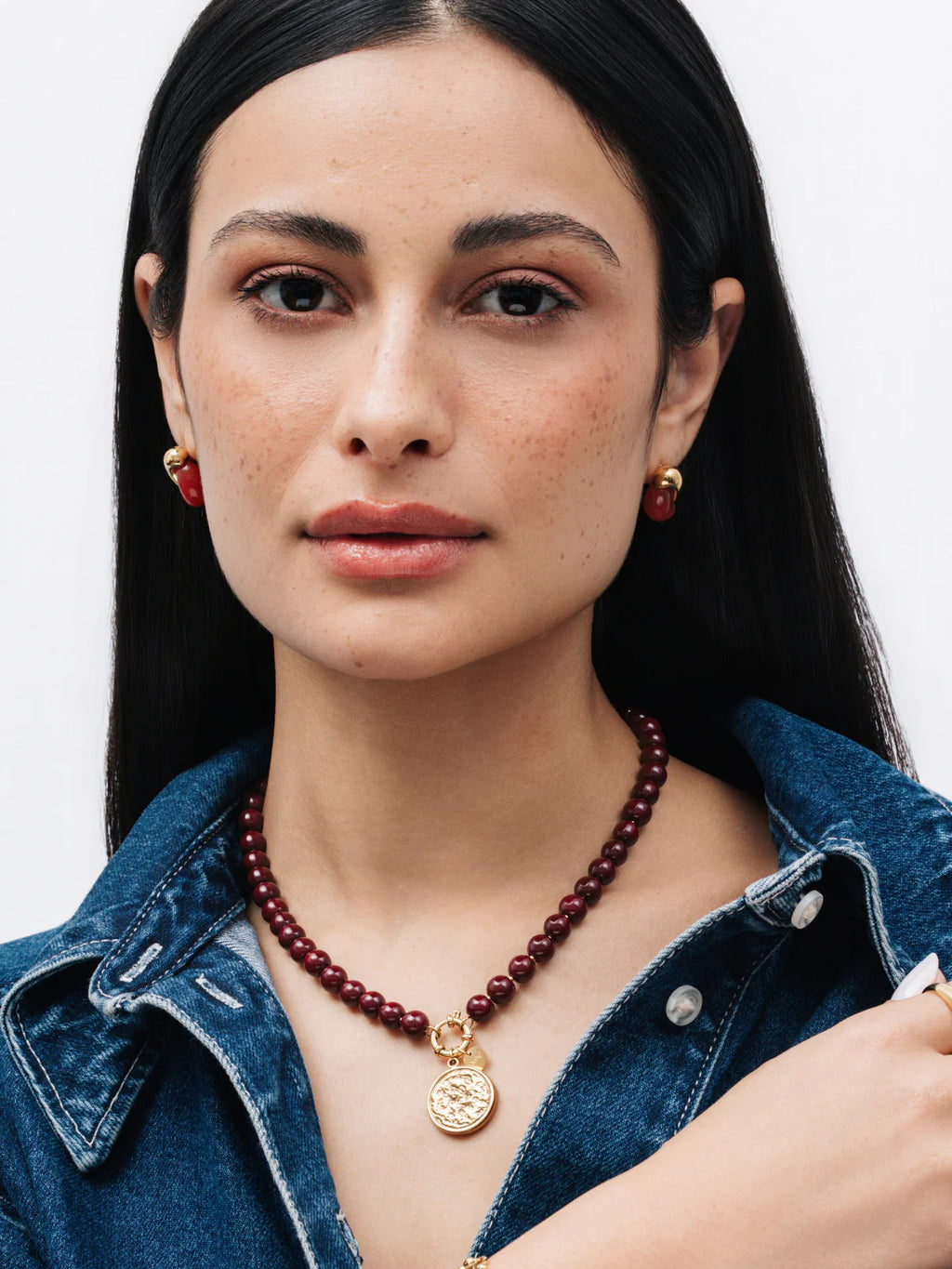 Collar Neckmess Carmela Red Flame