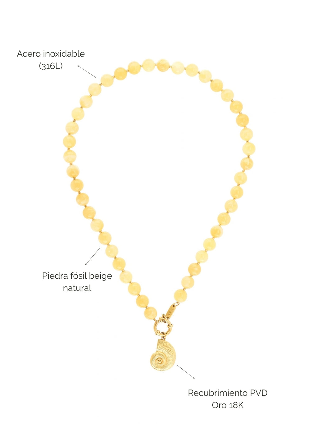 Collar Neckmess Carmela Yellow