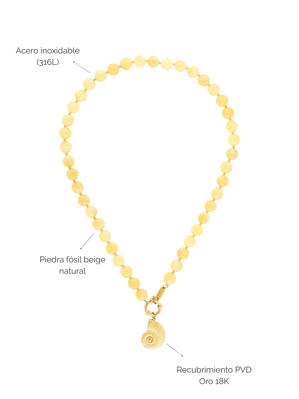 Collar Neckmess Carmela Yellow