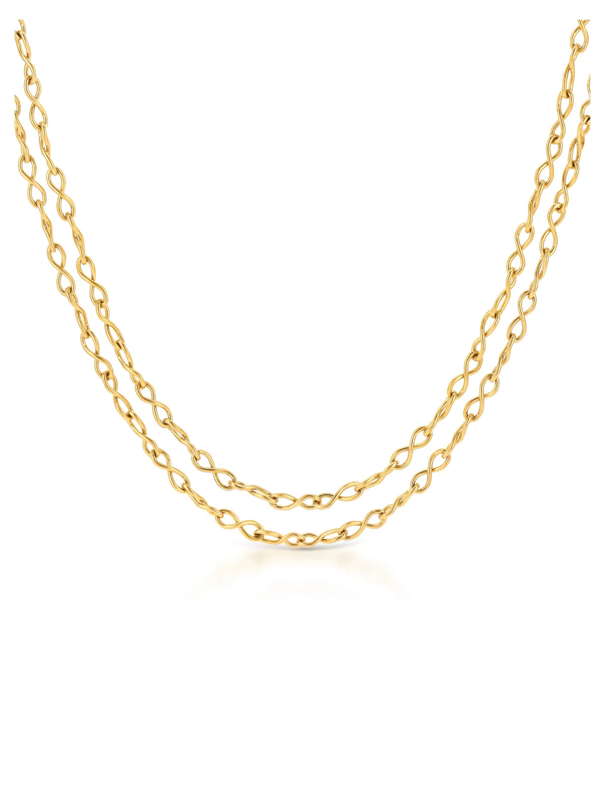 Collar Neckmess Enlace Long Gold
