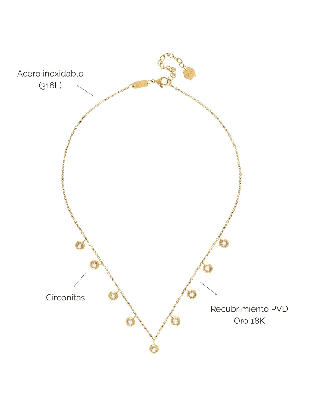 Collar Neckmess Glow Gold