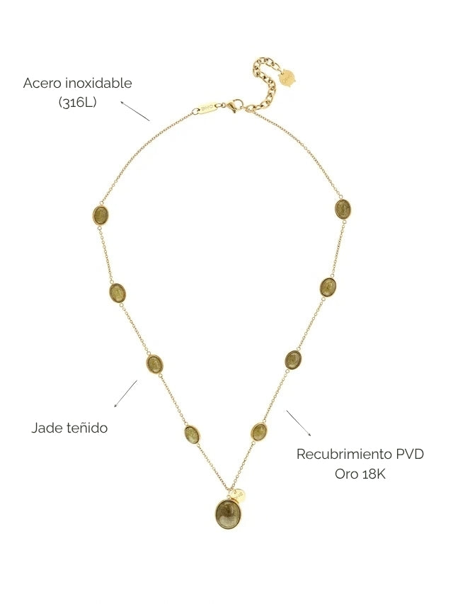 Collar Neckmess Jade Gold