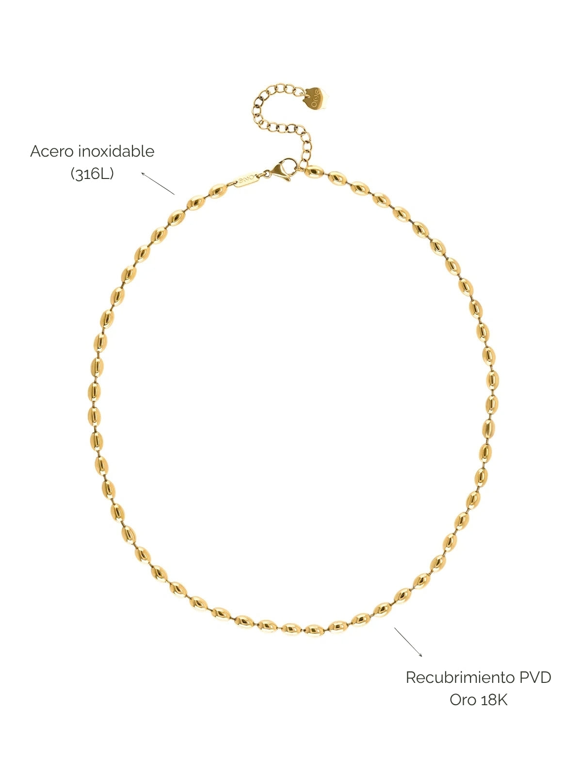 Collar Neckmess Luna Gold