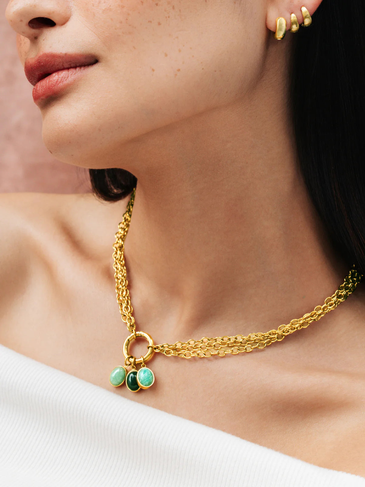 Collar Neckmess Ocean Gold