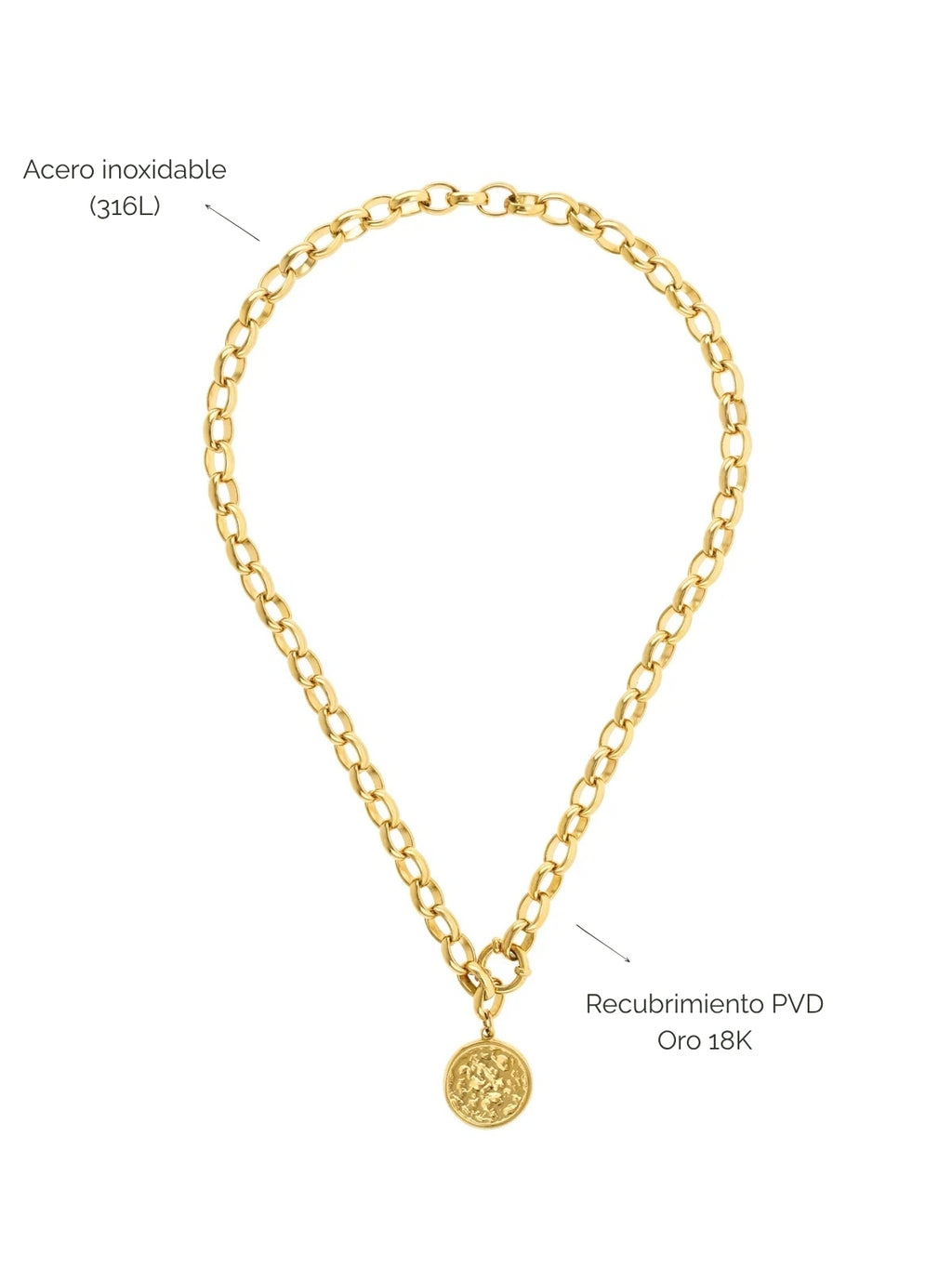 Collar Neckmess Powerfull Gold