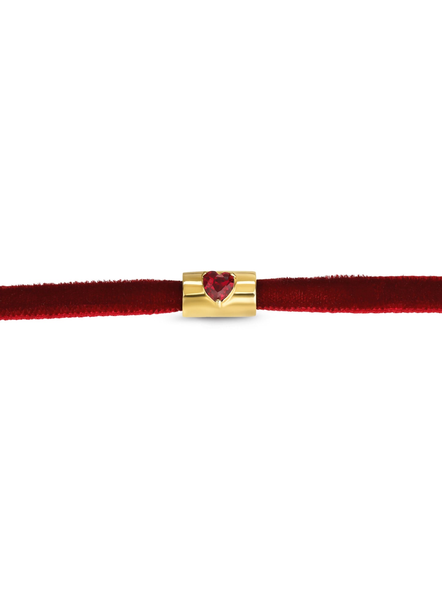 Collar Neckmess Velvet Love Red