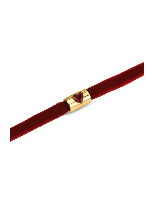 Collar Neckmess Velvet Love Red