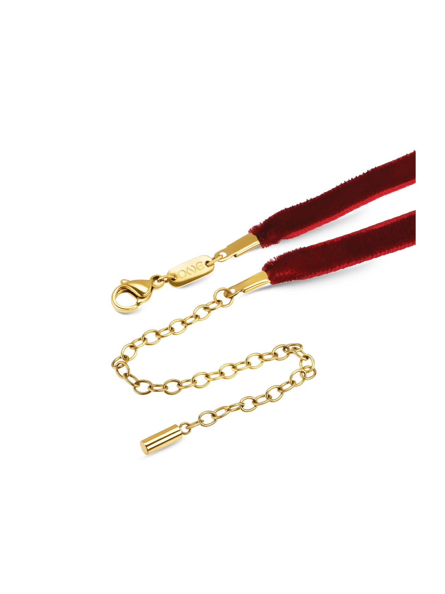 Collar Neckmess Velvet Love Red