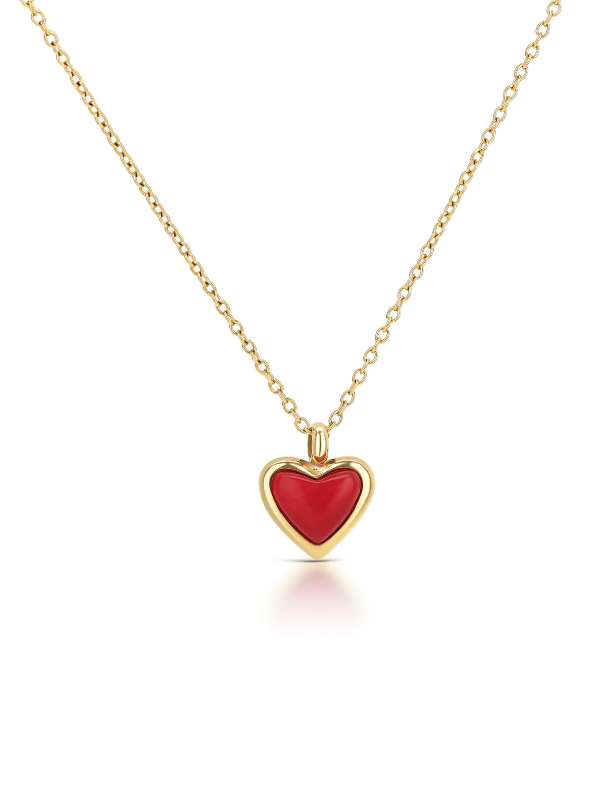 Collar Red Flame Gold
