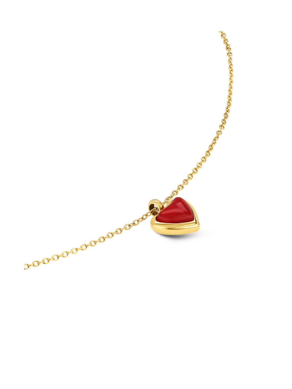 Collar Red Flame Gold