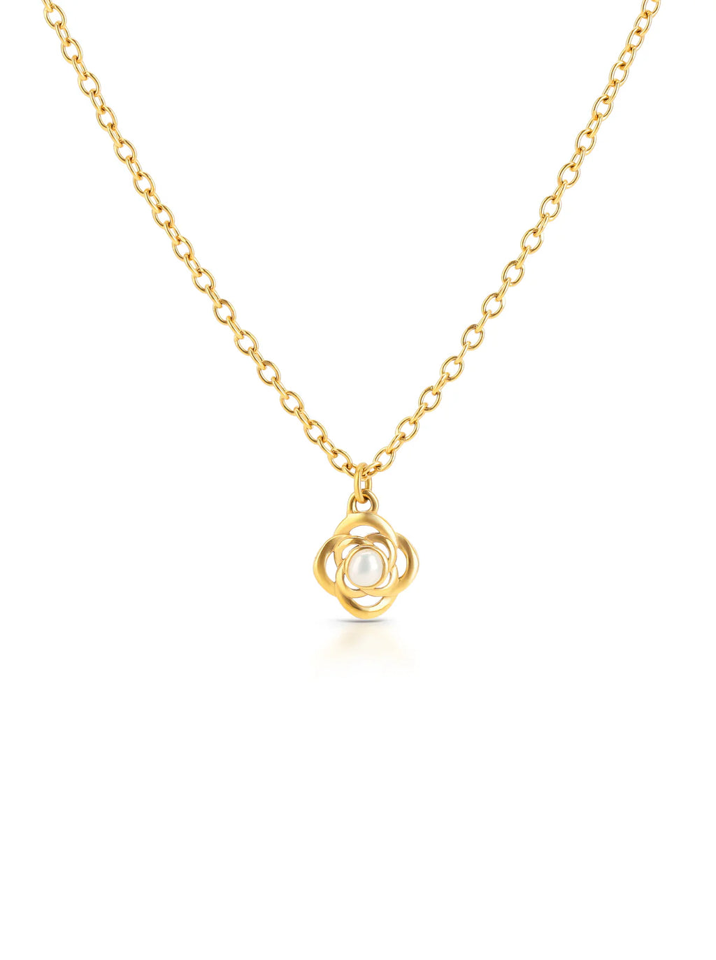 Collar Rose Petite Pearl Gold