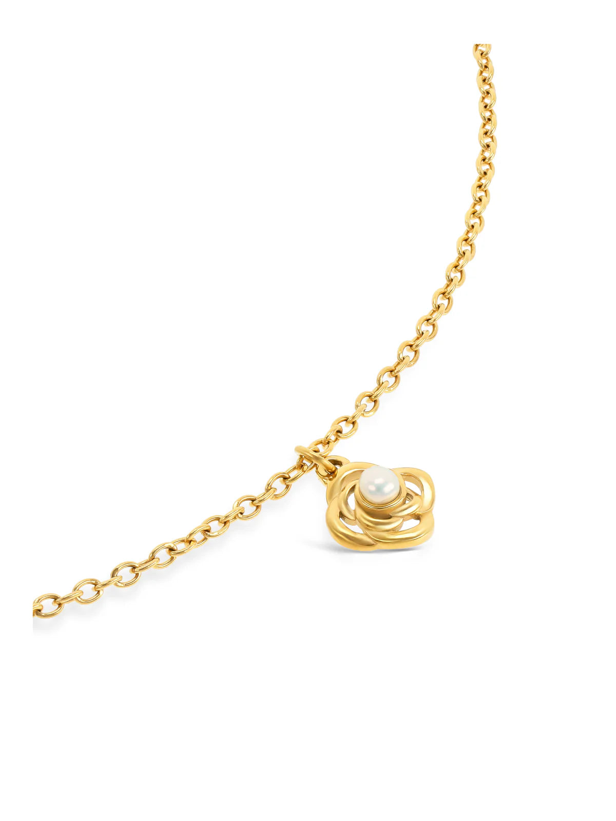 Collar Rose Petite Pearl Gold